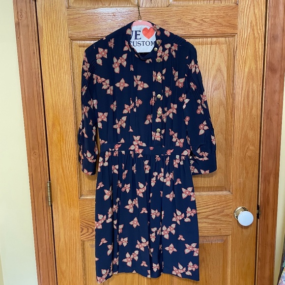 Lauren Moffatt Silk Pintuck Dress - Picture 1 of 2